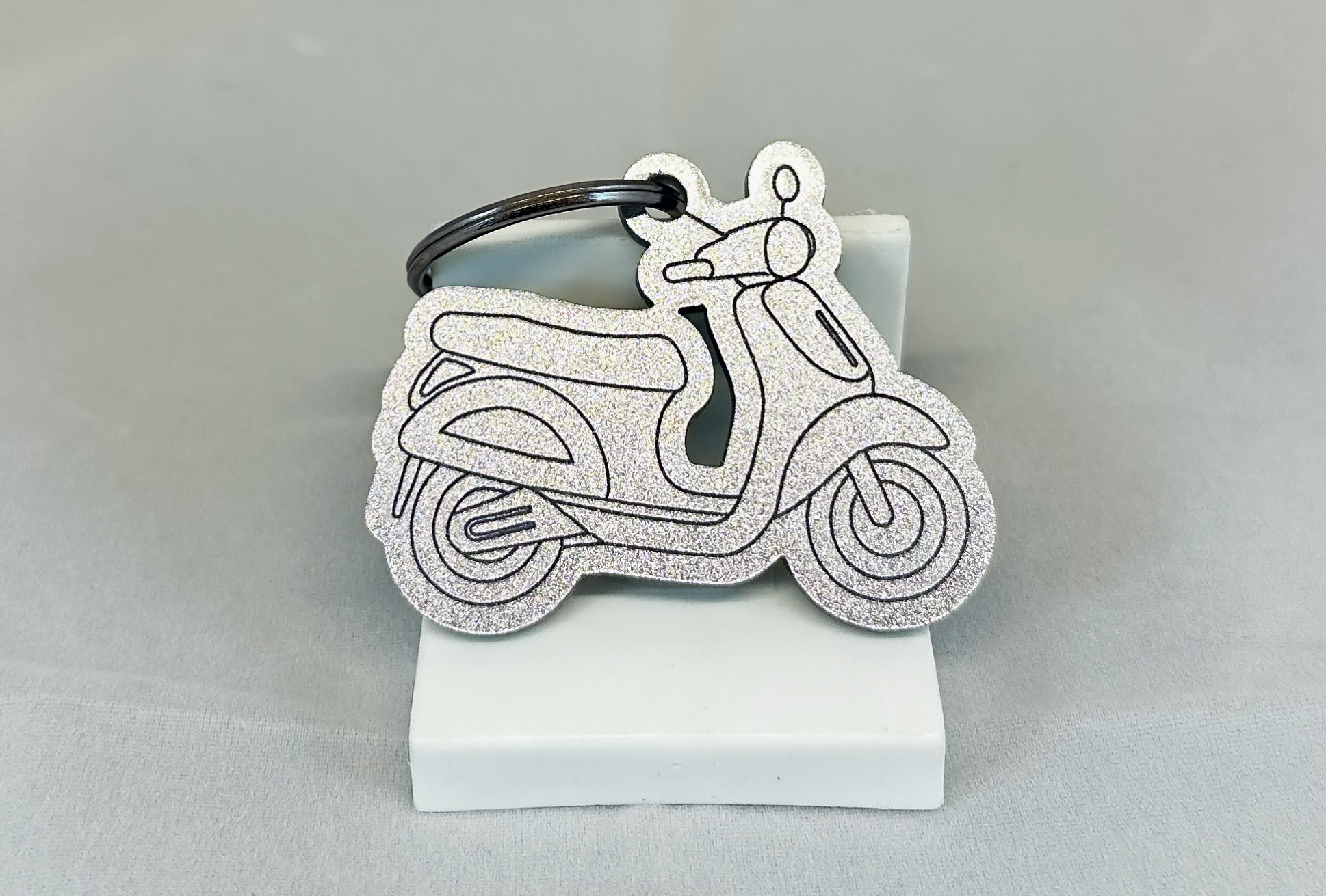 Keychain - Classic Vespa, silver colored - Buy Online
